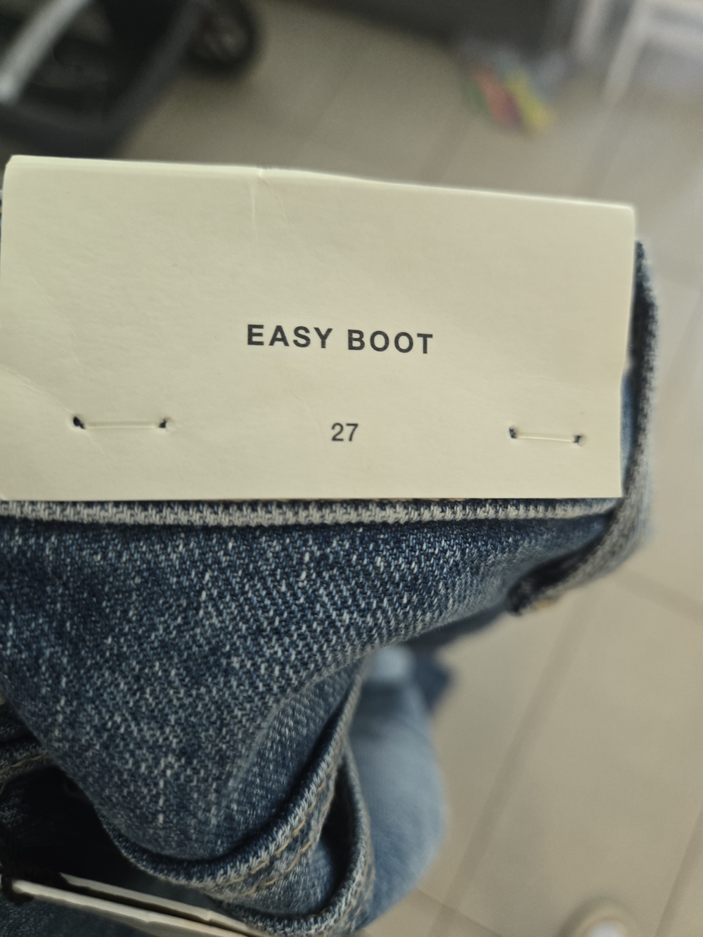 7 For All Mankind Easy Boot Jeans Womens 27 Blue Bootcut Floral Distressed - Picture 7 of 13
